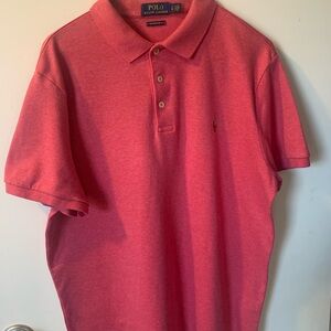 Ralph Lauren Men's Heathered Coral Polo Shirt